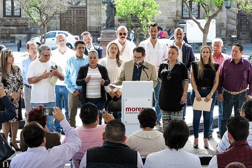 Hugo Rodríguez Díaz, Delegado Presidente del Movimiento de Regeneración Nacional en Jalisco (MORENA). (Franco González)