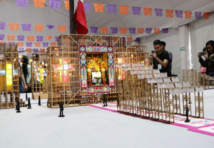 El diseño 'Altar de altares' será ofrenda del Día de Muertos 2019, en el Zócalo. | Twitter @CulturaCiudadMx