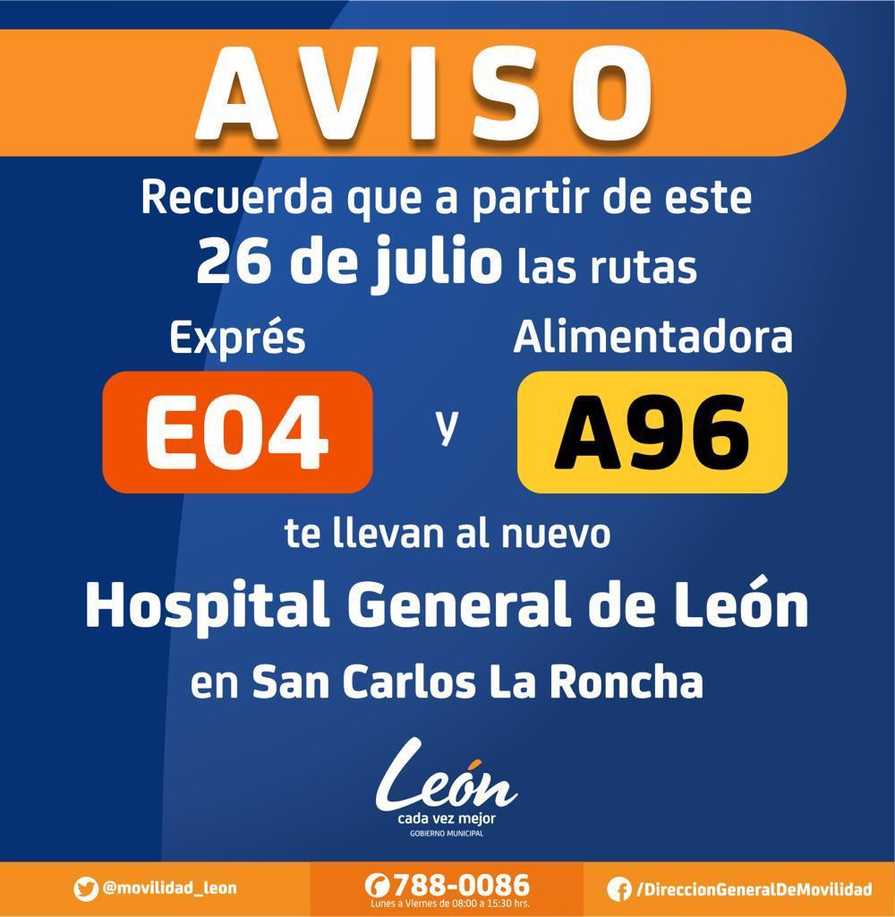 Nuevas rutas para el Hospital General Regional