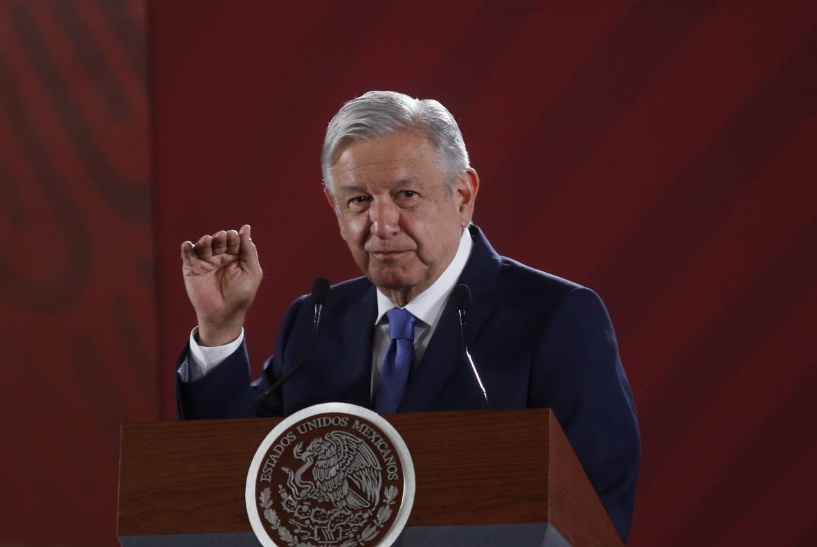 El Presidente durante su conferencia matutina. (Foto: Araceli López)