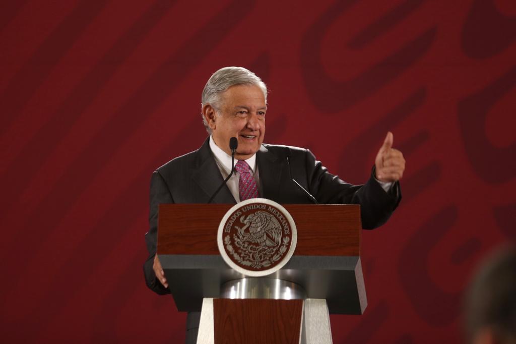 AMLO realizó la mañanera en Palacio Nacional. (Jorge Carballo)