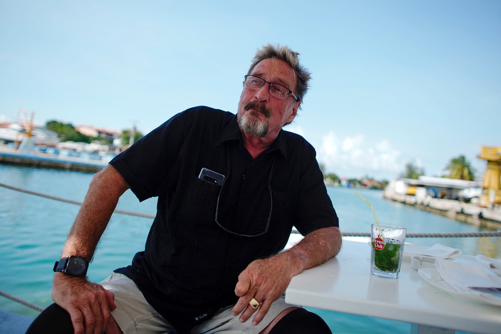 John McAfee fue detenido en República Dominicana. (Archivo Reuters)