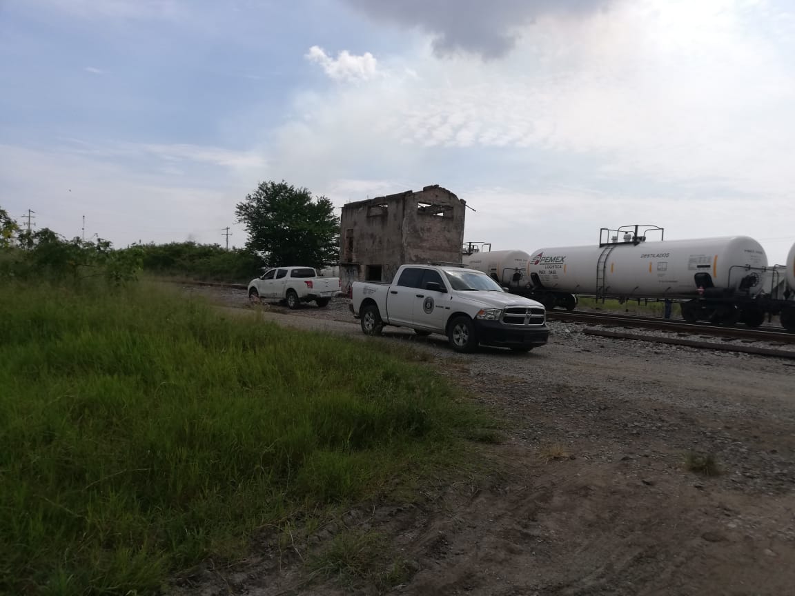 Llevan a cabo la búsqueda de los restos de Mario Olivo en vías del tren en Ciudad Madero (Foto/Anahy Meza)