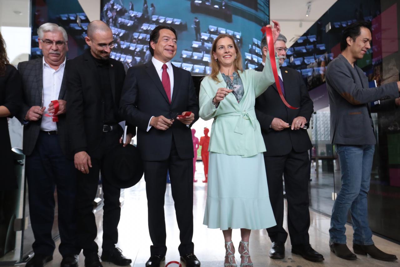 Beatriz Gutiérrez Müller cortó el listón en la reinauguración del Museo Legislativo Sentimientos de la Nación. (Jesús Quintanar)
