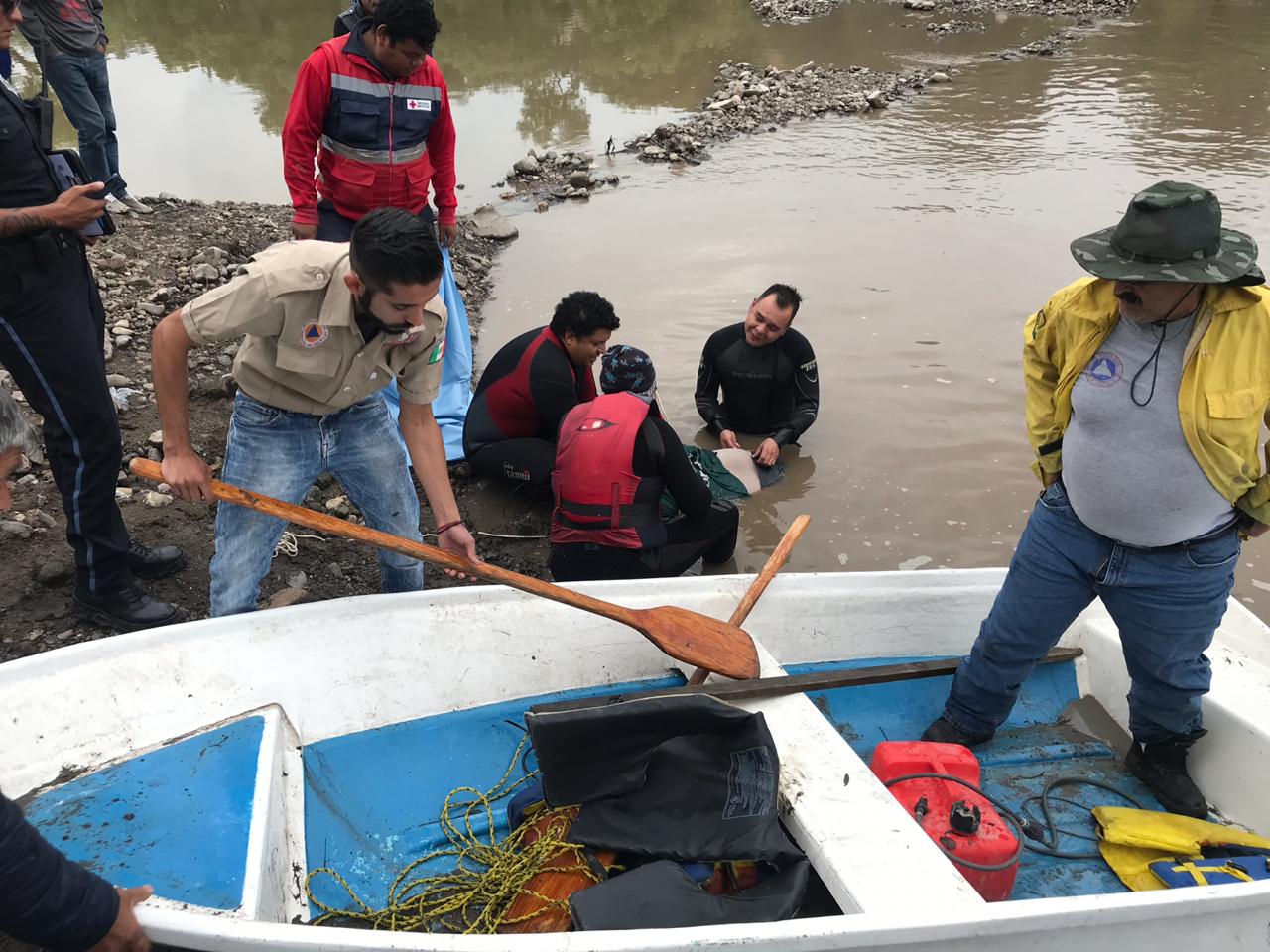 Familiares de las víctimas no pudieron precisar a la autoridad qué actividades realizaban en el río. (Cortesía)