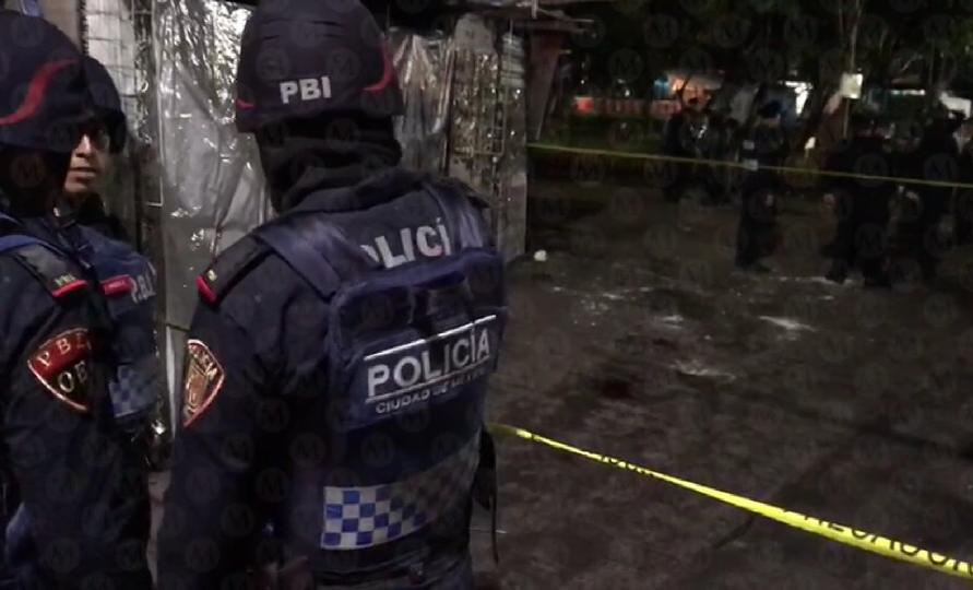 Un elemento de la Policía Federal asaltado, por lo que al defenderse hirió a cuatro personas. (Jorge Becerril)