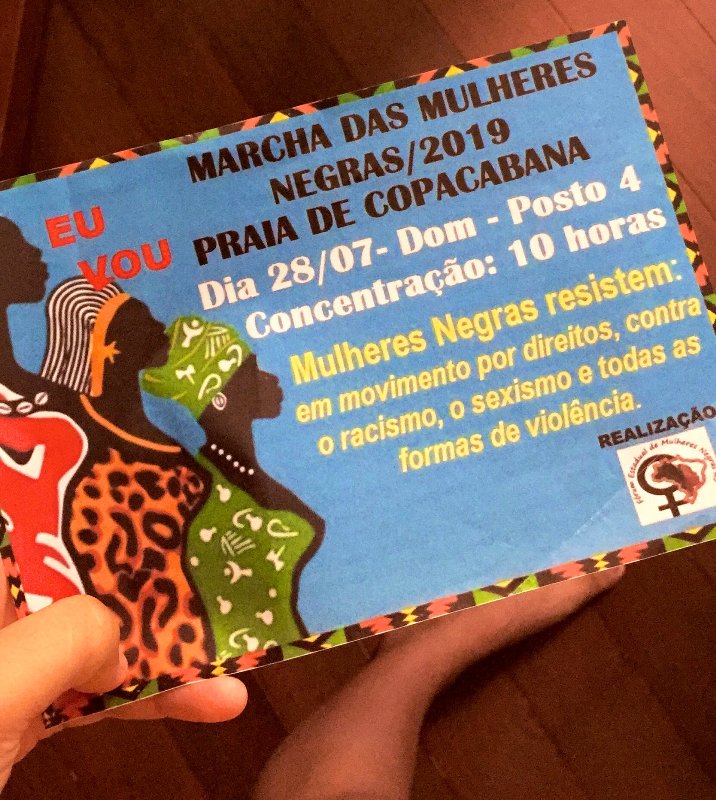Bajo el lema "Mujeres Negras Resisten", reivindicaron sus derechos y denunciaron el racismo, el machismo. (Especial)