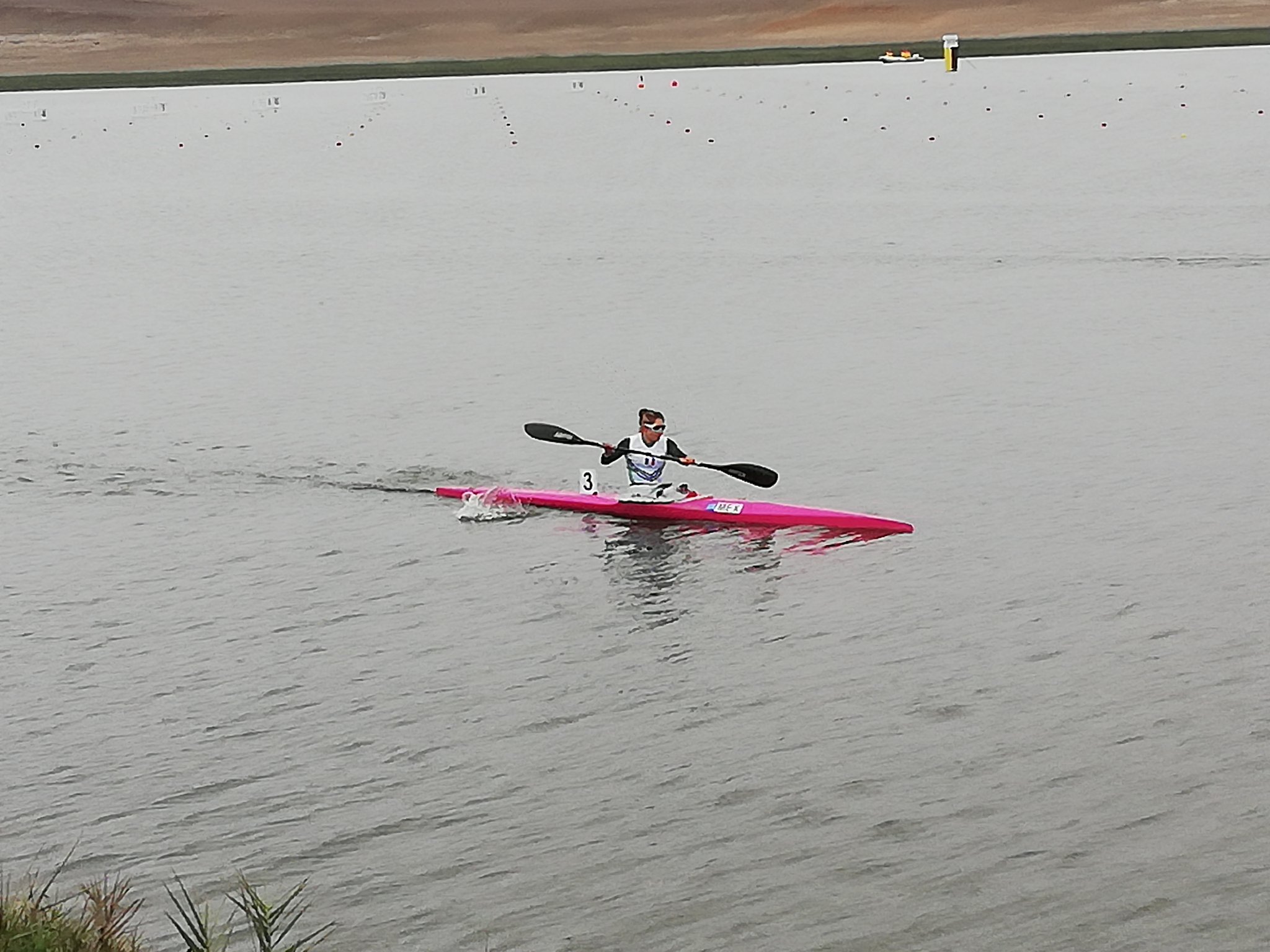 Beatriz Briones se lleva el oro en canotaje de velocidad en los Juegos Panamericanos 2019 (Twitter @CONADE)