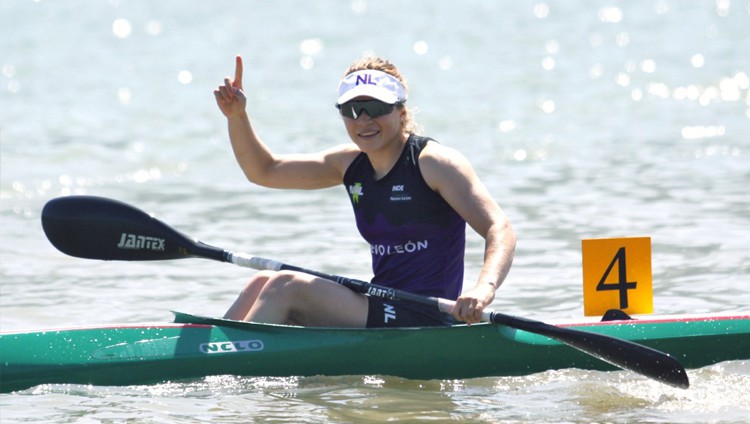 Beatriz Briones se lleva el oro en canotaje de velocidad (INDE)