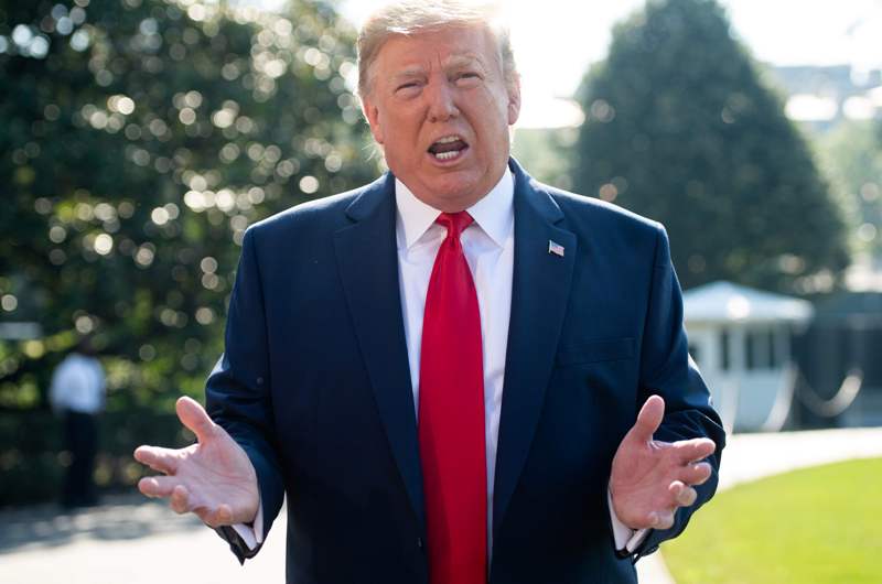 Donald Trump durante su conferencia de prensa en la Casa Blanca. (Foto: AFP / Saul Loeb)