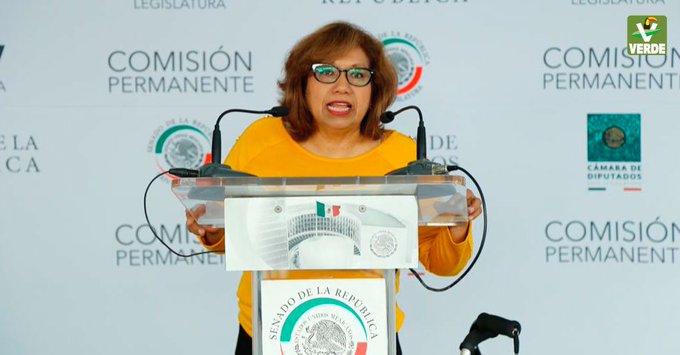 La senadora Leonor Noyola del PVEM/Especial.