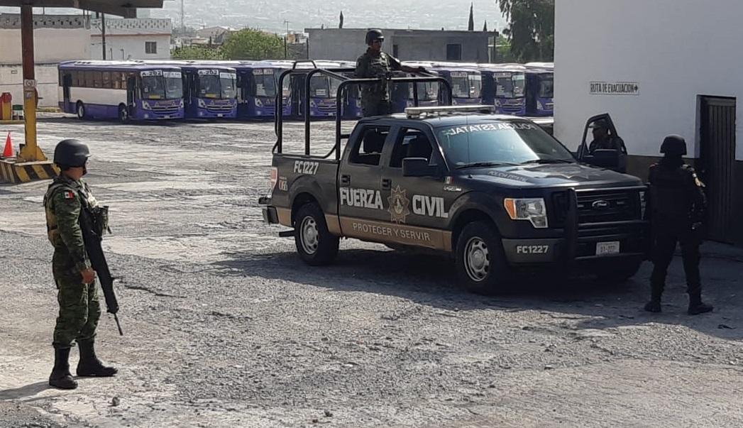 Policías municipales y elementos de Guardia Nacional se dieron cita a las instalaciones de la Ruta 202 (Foto: Especial)