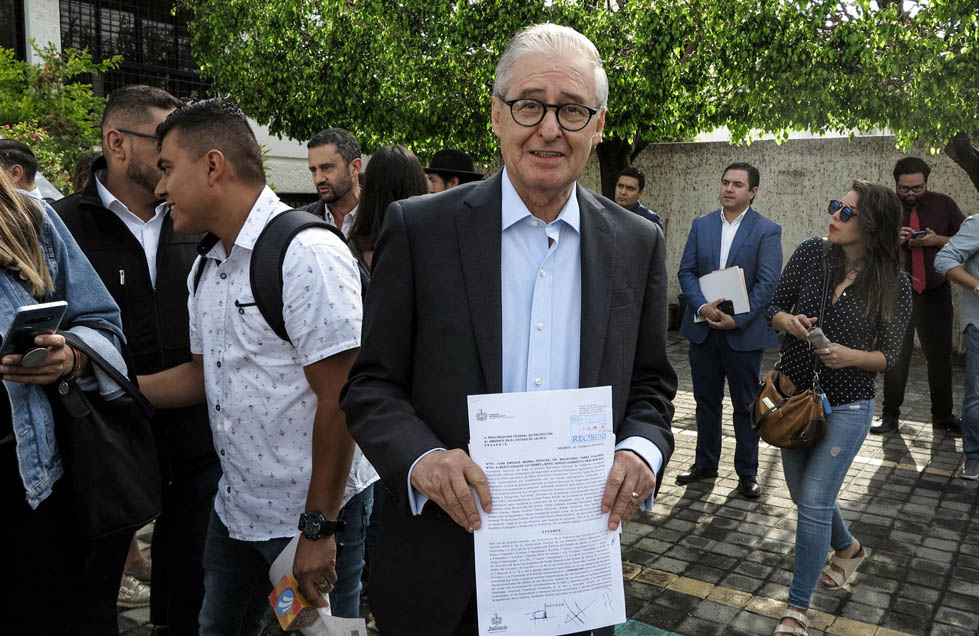 El secretario General de Gobierno, Enrique Ibarra dijo que la denuncia se da tras el desastre en San Gabriel (Franco González).