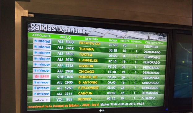 Vuelos demorados de Interjet. (Foto: @AeroOlvera)