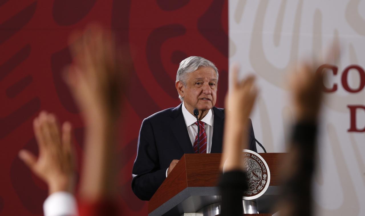 Conferencia mañanera de AMLO (Foto: Héctor Tellez)