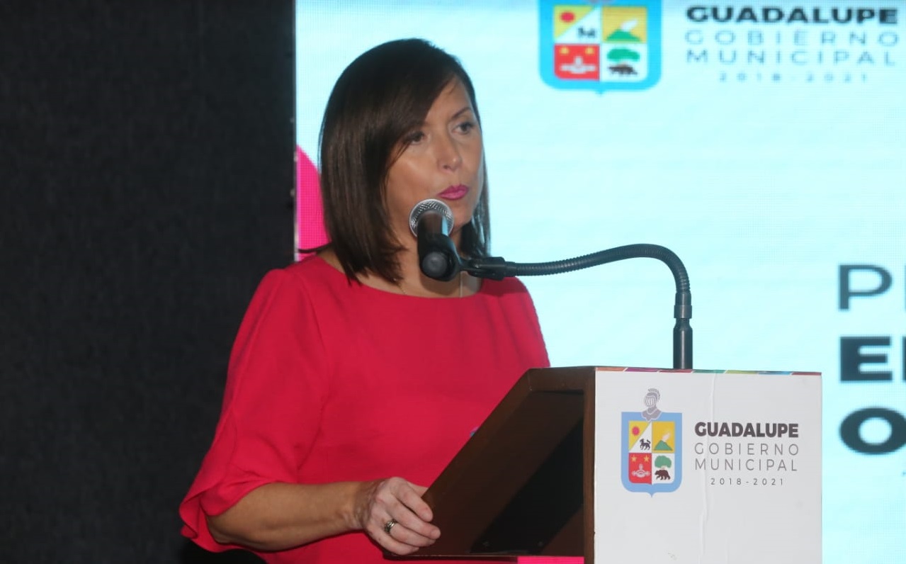 Cristina Díaz Salazar, alcaldesa del municipio de Guadalupe. Foto: Leonel Rocha.