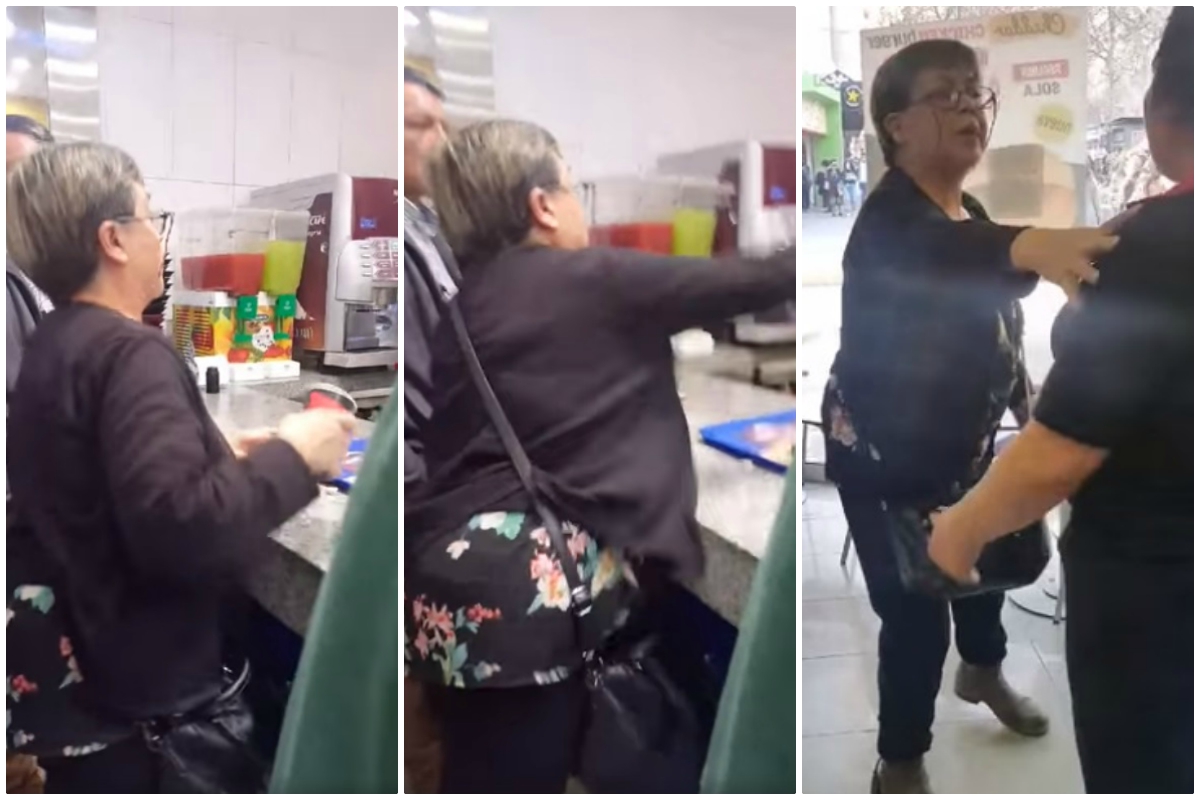 La agresión fue captada en video. (Evelyn Barahona)