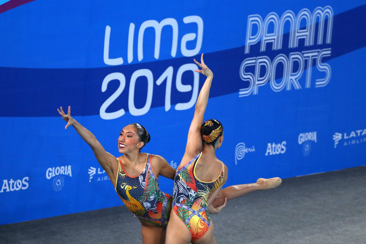 Nuria Diosdado García y Joana Jiménez García durante los Juegos Panamericanos Lima 2019 (Reuters)