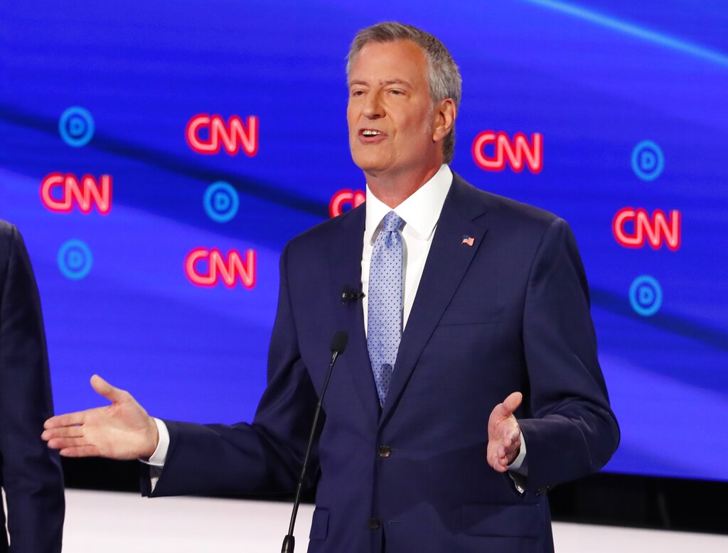 Bill De Blasio, alcalde de Nueva York. AP