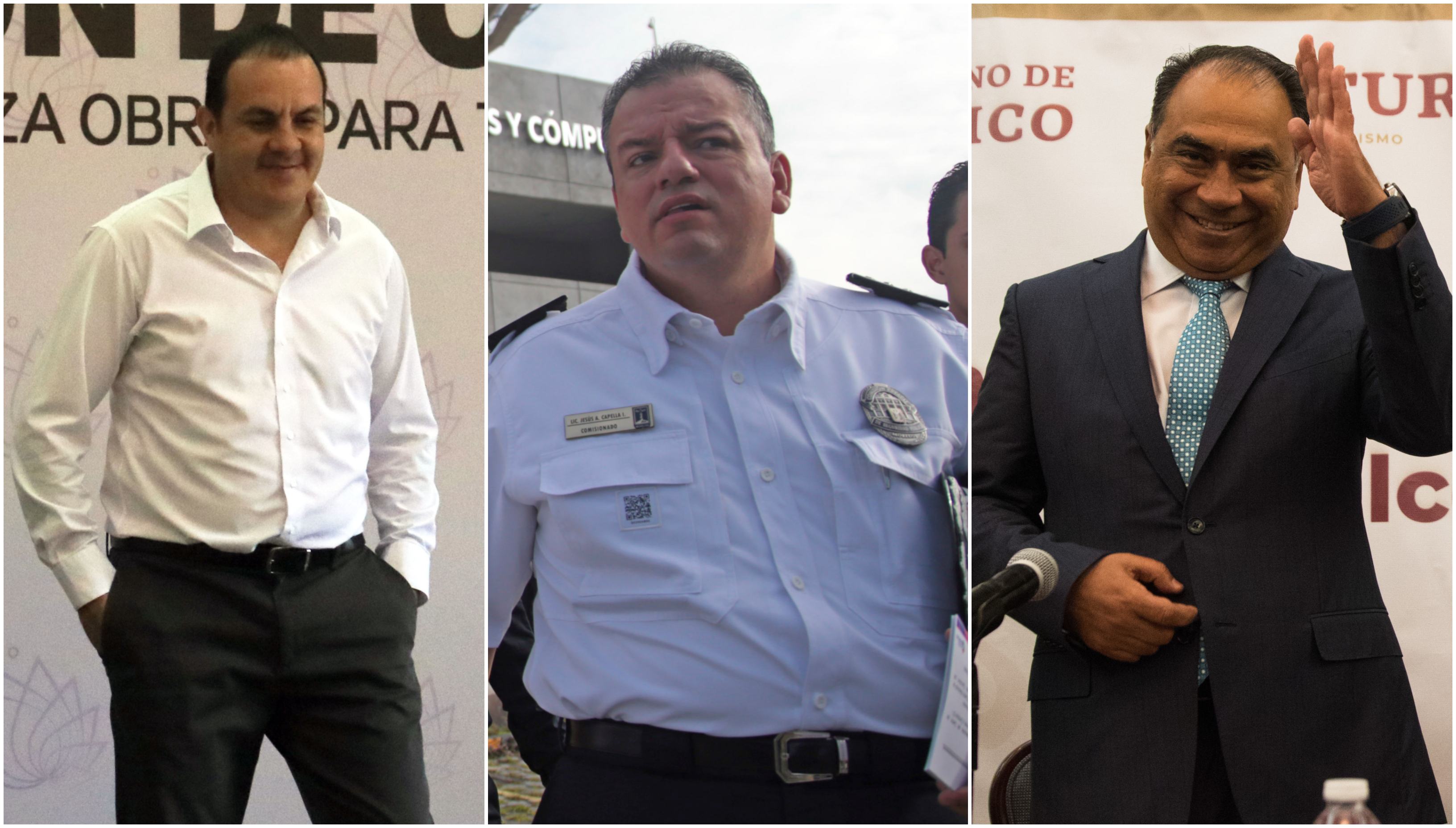 Cuauhtémoc Blanco, Alberto Capella y Héctor Astudillo reconocieron a las fuerzas federales por captura de 'El Carrete'. (Cuartoscuro)