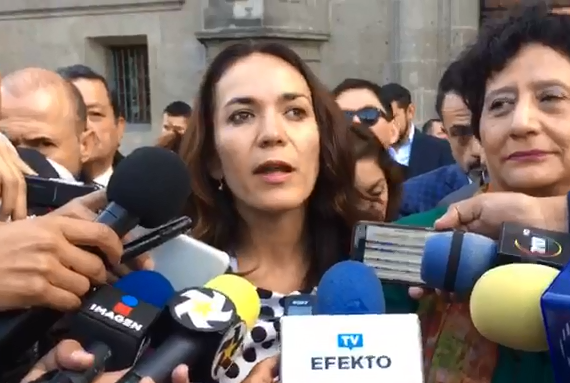 Dunia Ludlow indicó que el monolito fue hallado en la zona de Santa María la Redonda. | Jorge Almazán