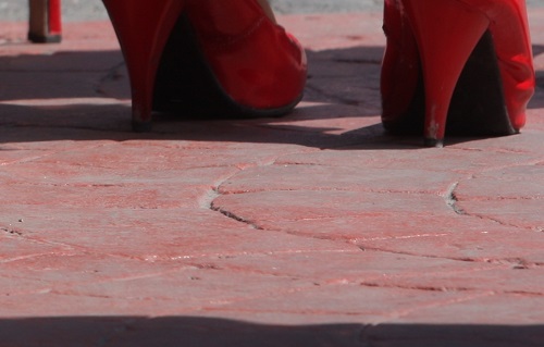 El municipio se expresó contra la violencia de género. (Tania Contreras)