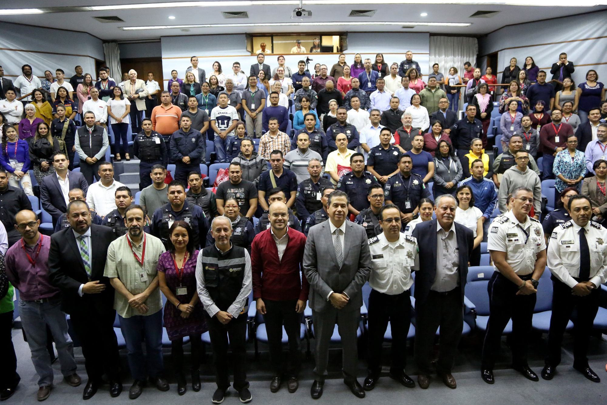 Al evento asistió el subsecretario de Seguridad Pública y el coordinador nacional de Protección Civil. (@CNPC_MX)