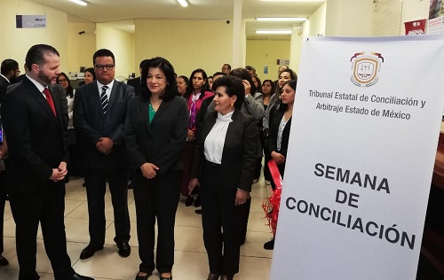 La funcionaria inauguró la Semana de la Conciliación. (Alondra Ávila)