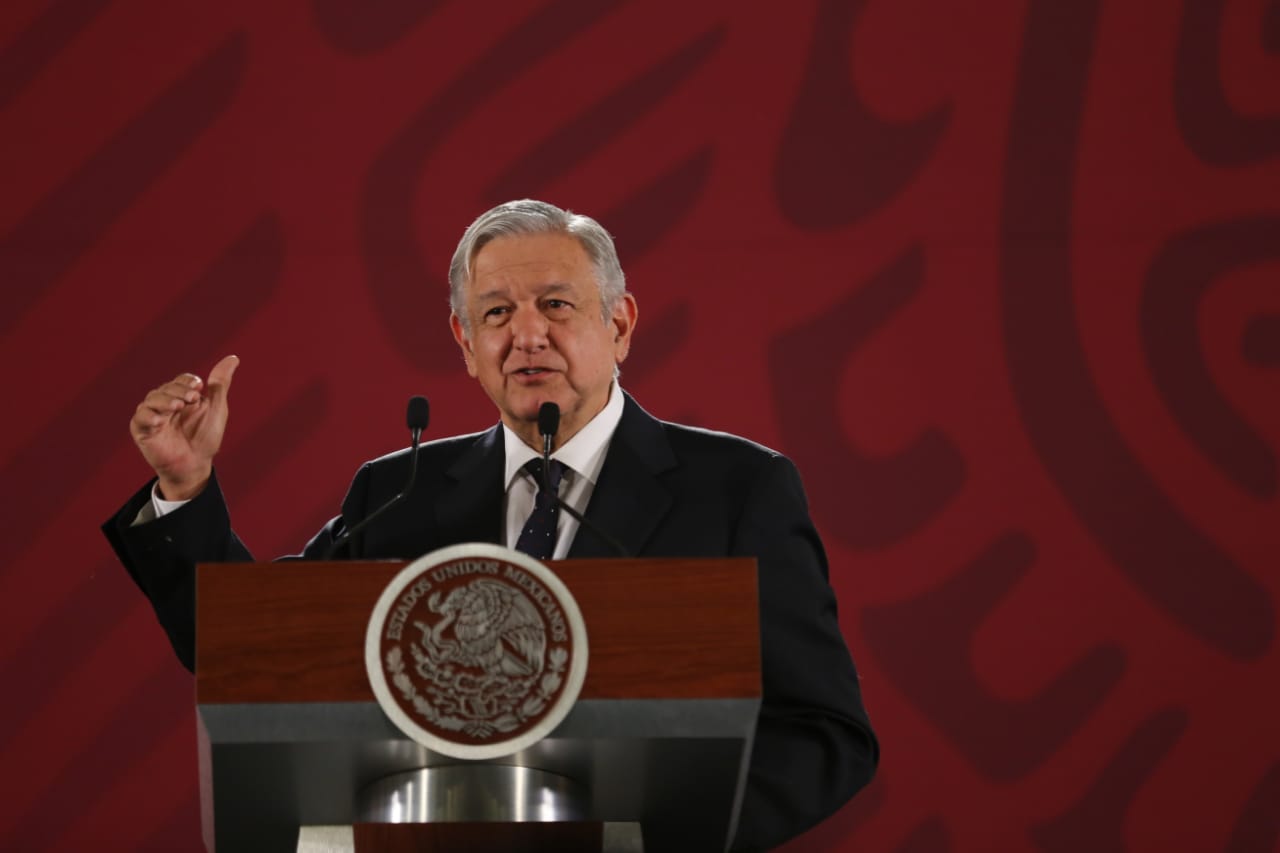 El Presidente Andrés Manuel López Obrador en su conferencia del 01 de julio (Foto: Javier Ríos)