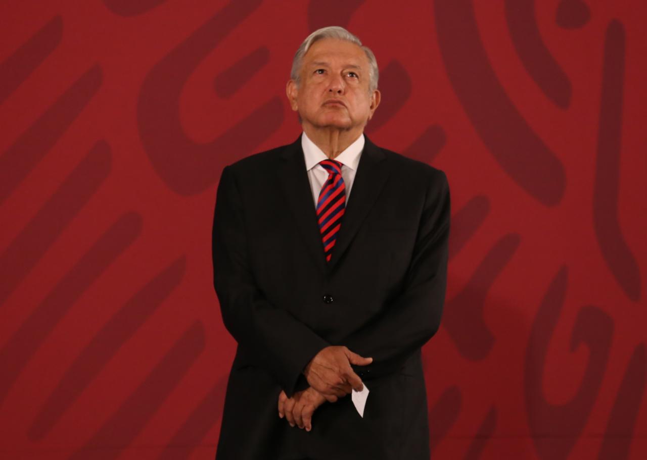 AMLO durante la conferencia mañanera de hoy. (Foto: Octavio Hoyos)