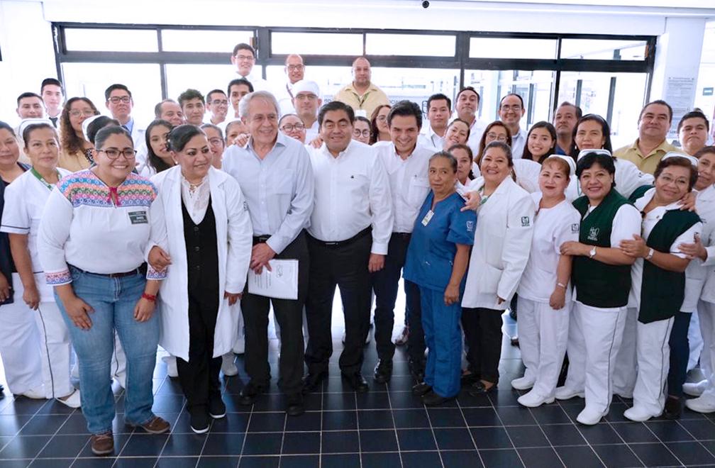 Miguel Barbosa y López Obrador visitaron el centro de Xicotepec (Especial)