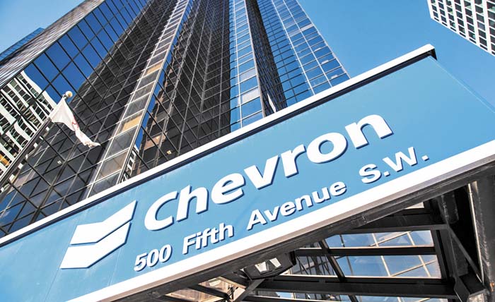 Chevron logró una producción récord de 3.08 mdb equivalente de petróleo por día. Especial