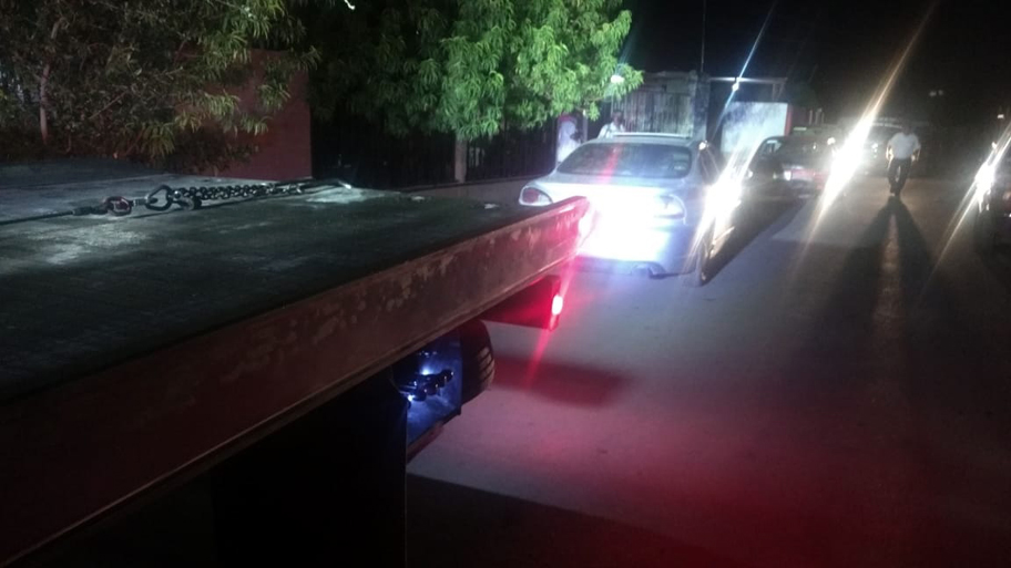 El conductor intentó huir pero fue detenido por la carretera Torreón-Matamoros. (Especial)