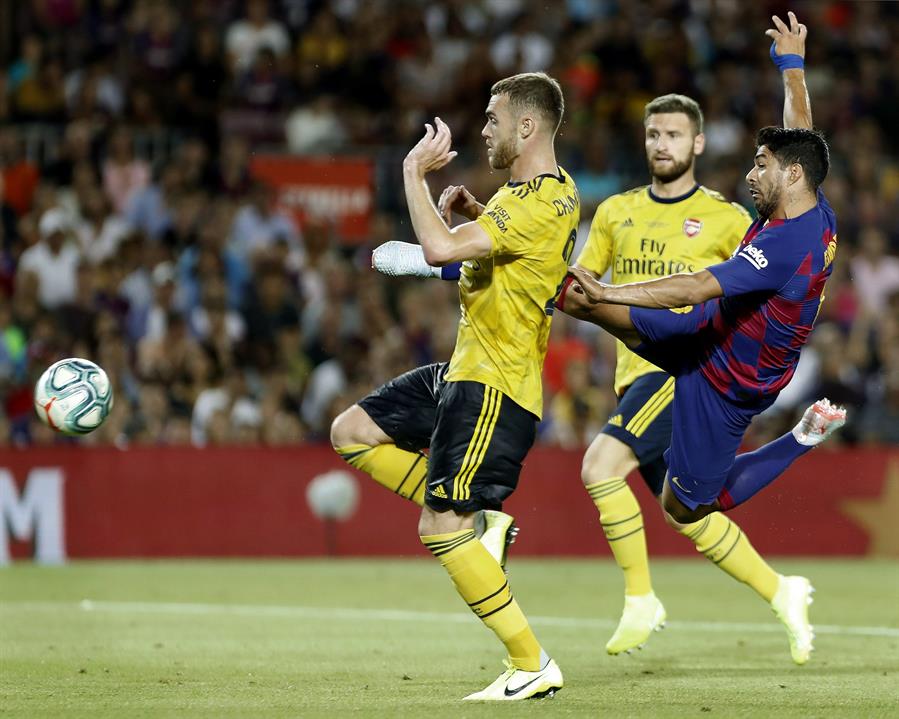 Luis Suárez marcó el gol del triunfo para el Barcelona (EFE)