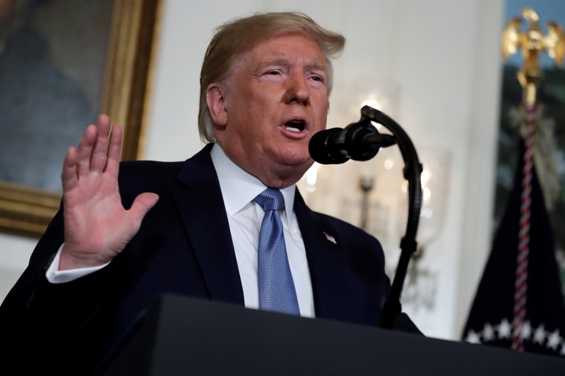 Desde la Casa Blanca, Trump llamó a la unidad. (AP)