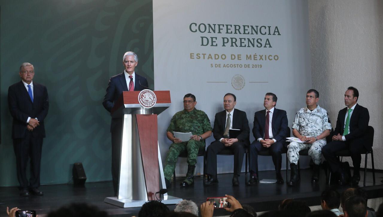 Informó que de enero a julio de 2019, los delitos de alto impacto pasaron del 36 al 31 por ciento. (Especial)