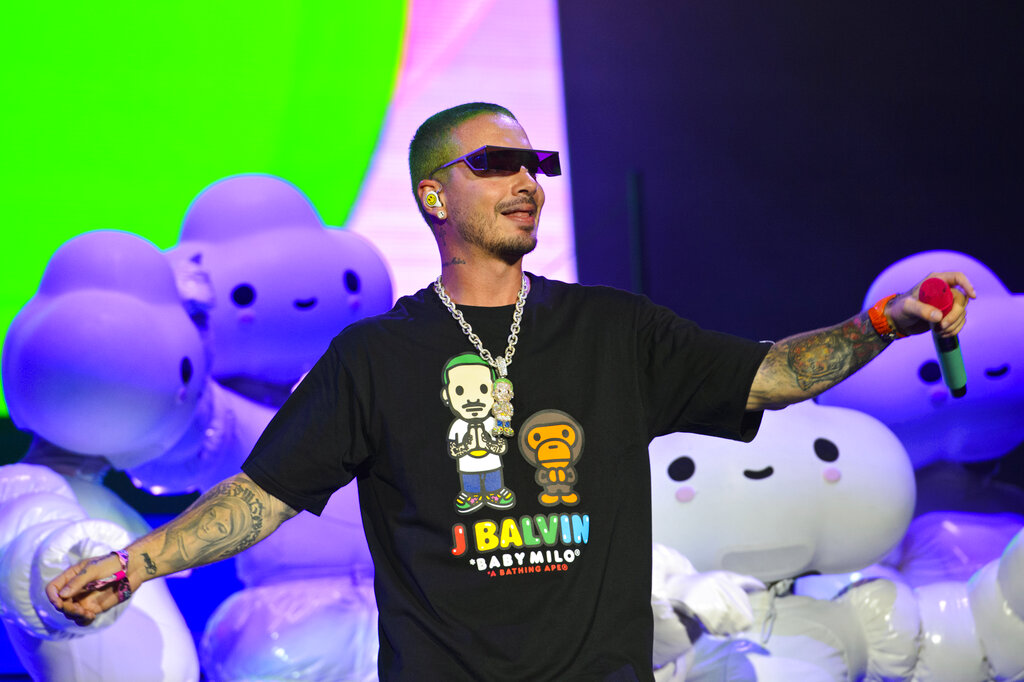 J Balvin en Lollapalooza 2019 (AP).