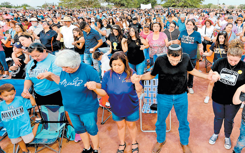 Organizaciones sociales, religiosas y culturales convocaron al acto. (Jorge Carballo)