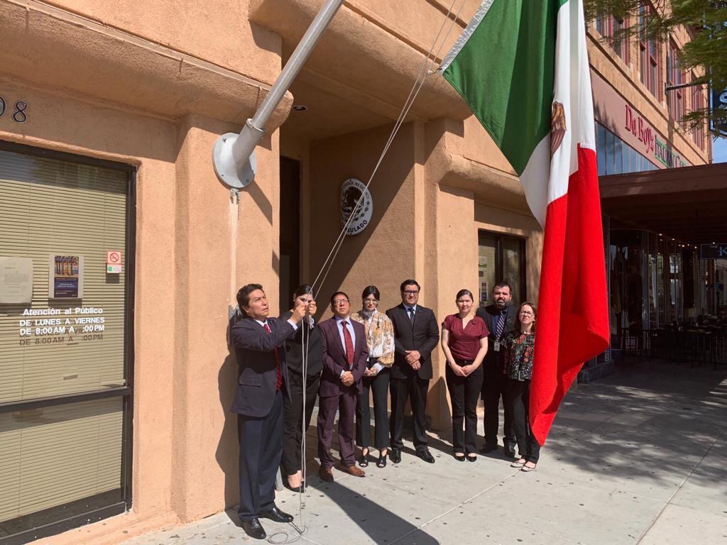 La red consular de México en el extranjero guardó un minuto de silencio por las víctimas del tiroteo en El Paso/Especial.