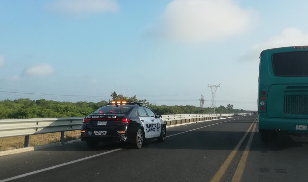 Atropellamiento en el Libramiento Poniente de Tampico (Foto/Reynaldo Gutiérrez)