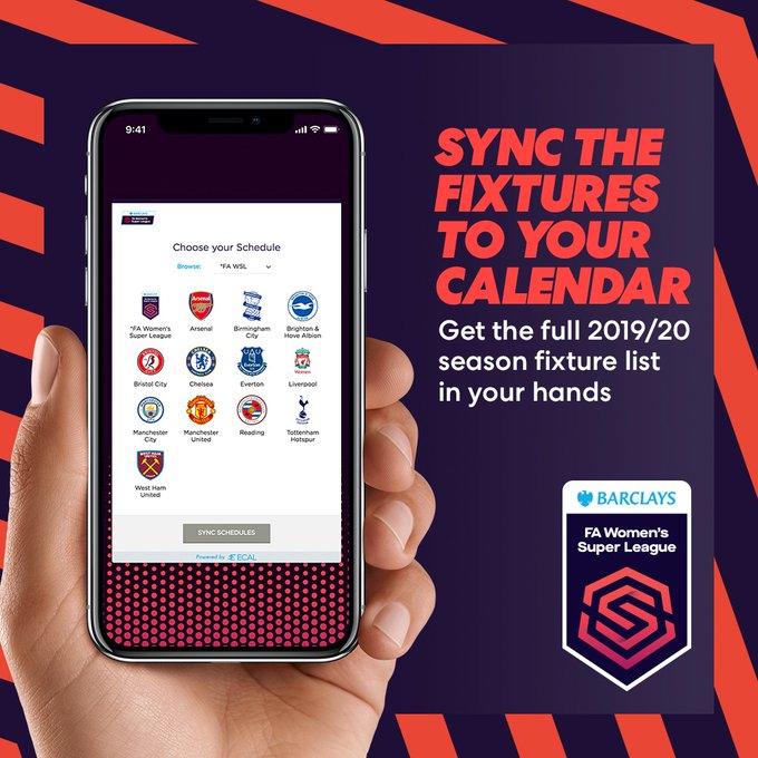 La Federación inglesa de futbol lanzará una aplicación para ver la Premier League femenina (Twitter @BarclaysFAWSL)