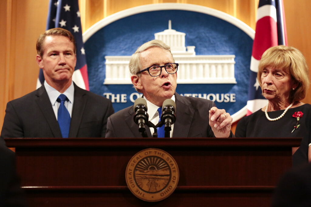 Mike DeWine, gobernador republicano de Ohio. AP