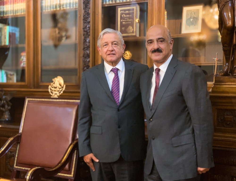 El presidente Andrés Manuel López Obrador y Ricardo Ahued (@lopezobrador_)
