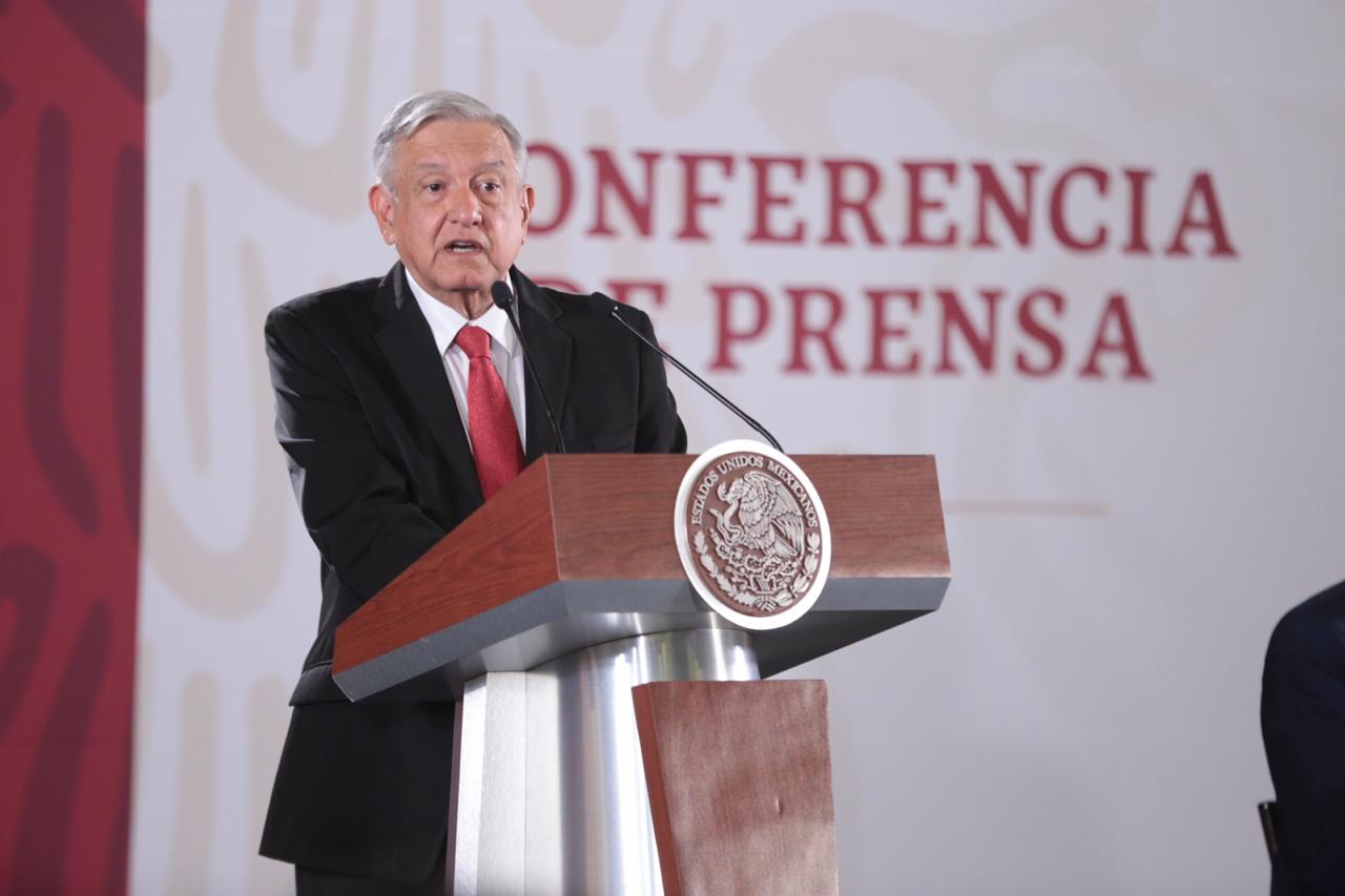 El Presidente durante la Mañanera del 07 de agosto de 2019. (Foto: Jesús Quintanar)