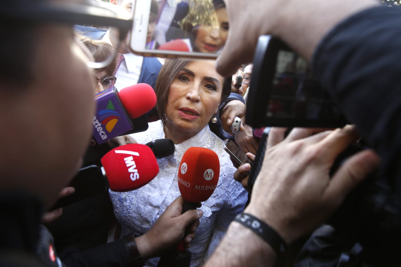 Rosario Robles se presentó ante un juez en un juzgado del Reclusorio Sur (Ariana Pérez)