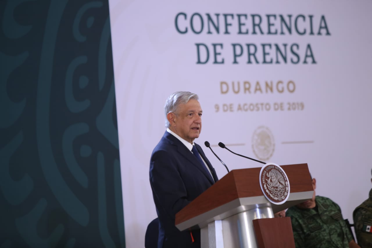 Conferencia de presa de AMLO del 09 de agosto de 2019 (Foto: Juan Carlos Bautista)