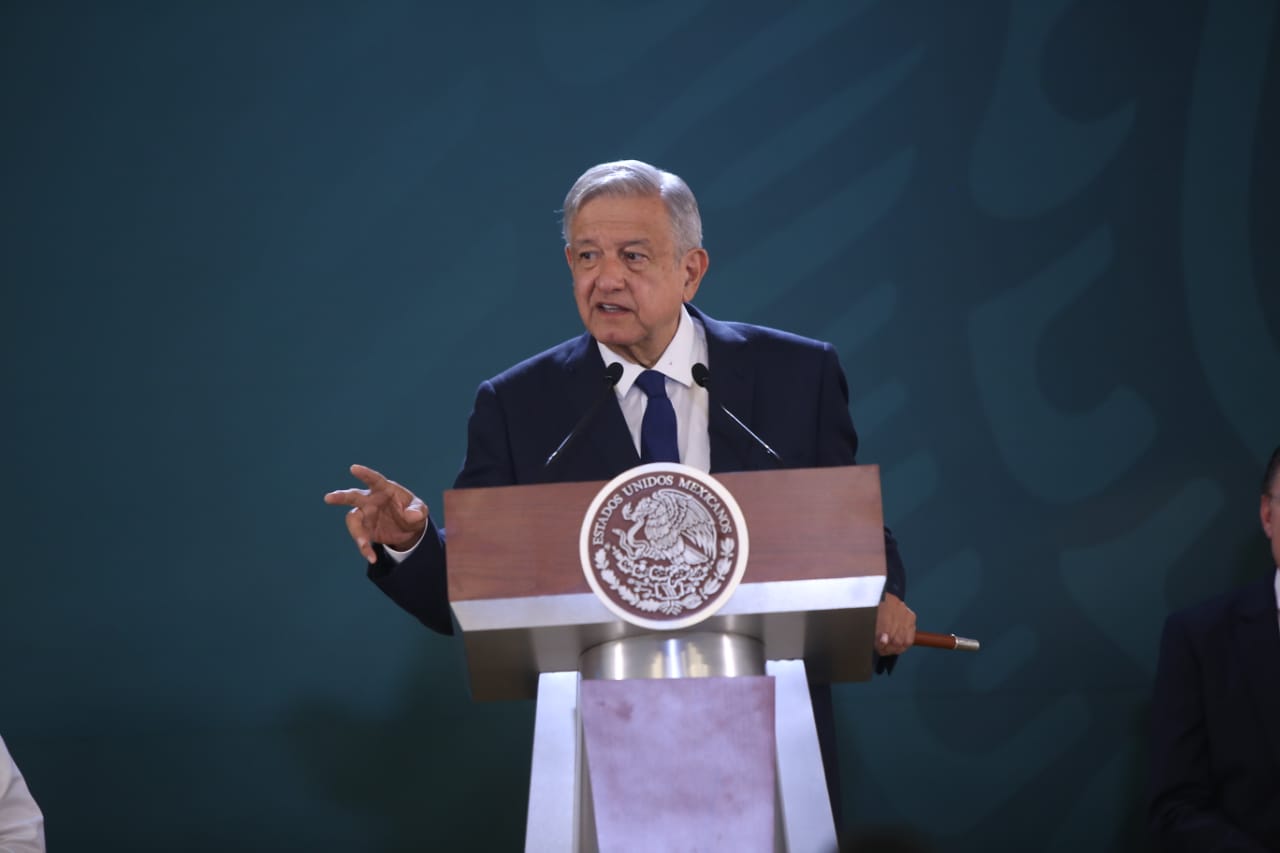 El Presidente en su conferencia matutina desde Durango (Foto: Juan Carlos Bautista)