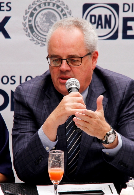 El presidente del Partido Acción Nacional (PAN) en el Estado de México. (Claudia Aguilar)