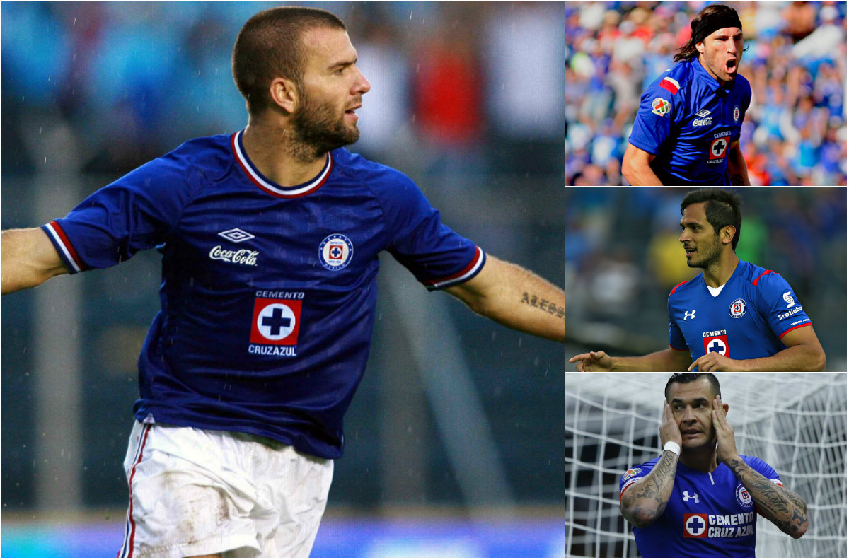 Algunos de los dlanteros que Cruz Azul ha tenido tras la salida de Villa (Mexsport7Imago7)