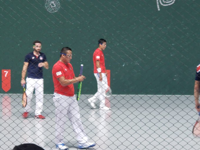 Josué López y Luis Molina ganan oro en frontenis en los Juegos Panamericanos 2019 (Twitter @CONADE)